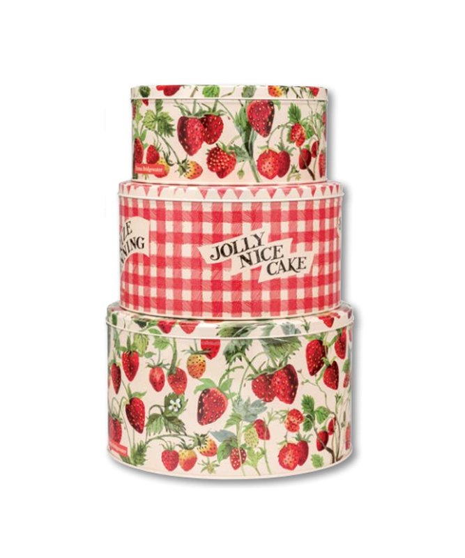 Strawberries by Emma Bridgewater Cake Tins Set of 3