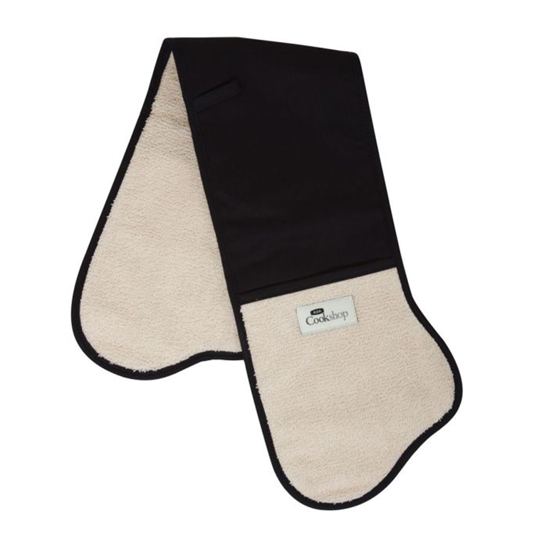 Aga Black and Cream Double Oven Glove