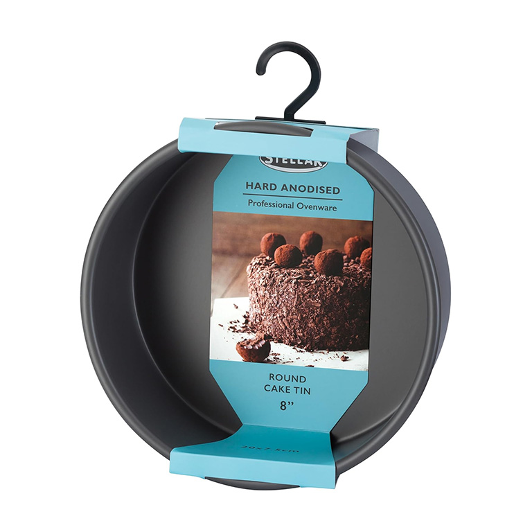 Stellar Hard Anodised 20cm Round Cake Tin