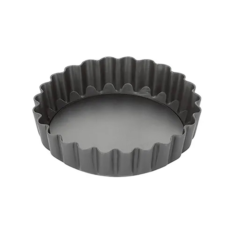 Stellar Hard Anodised 9cm Fluted Flan Tin